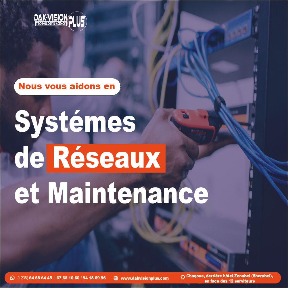 service maintenance et réseaux au Tchad